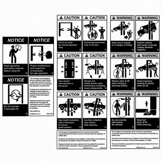 Rotary Warning Label Set (BH-7504-59)