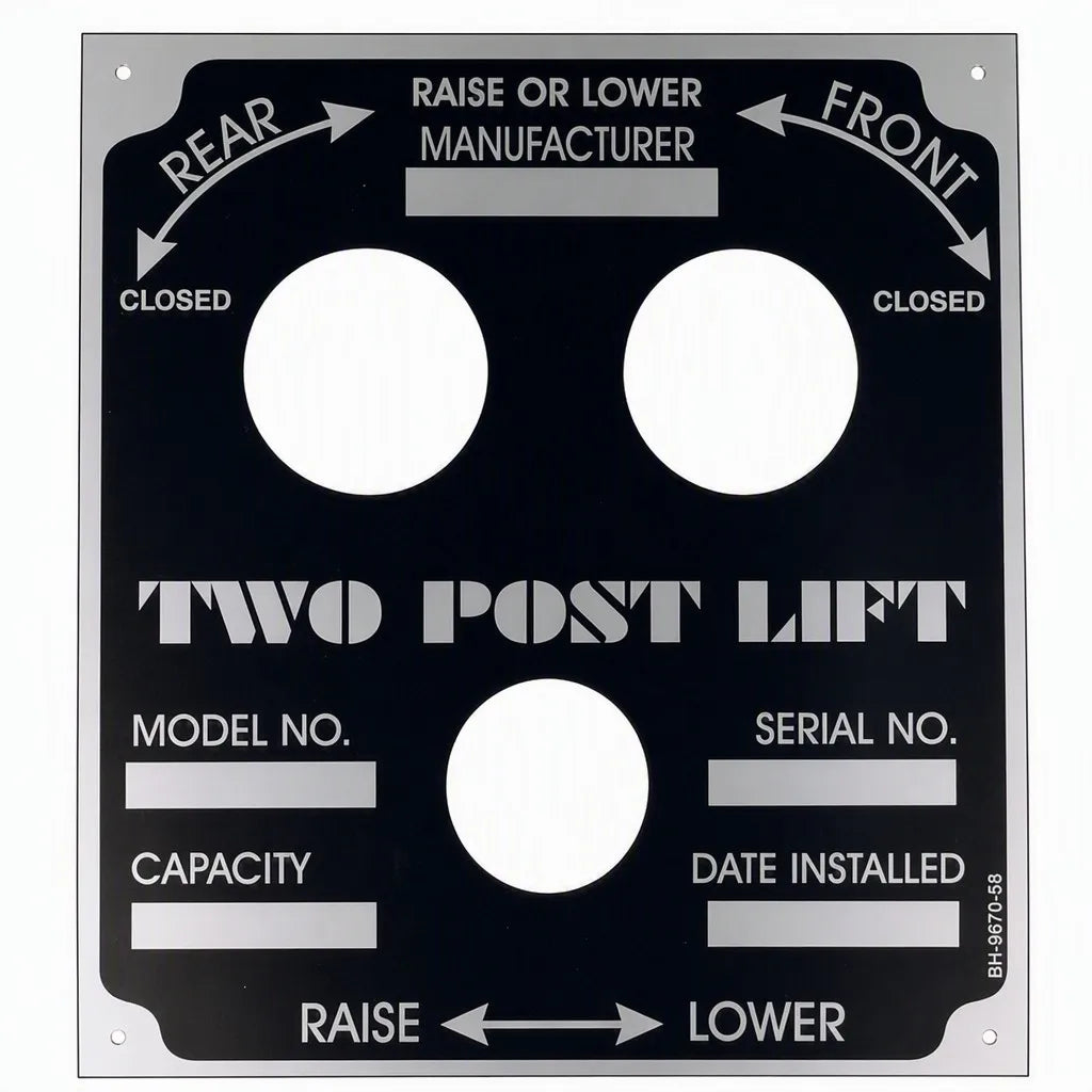 Weaver Nameplate Std (BH-9670-58)