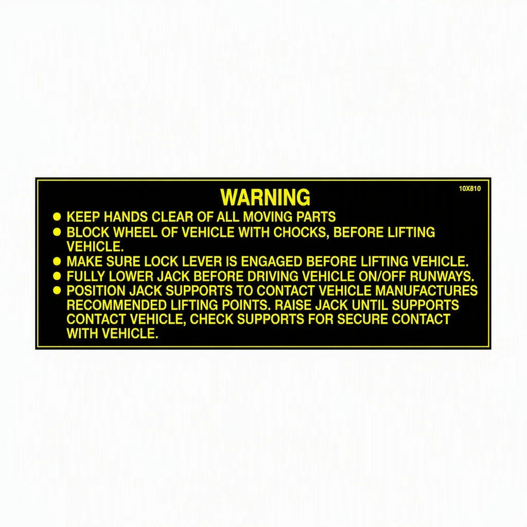 Warning Statements Decal Any (BH-7077-61H)
