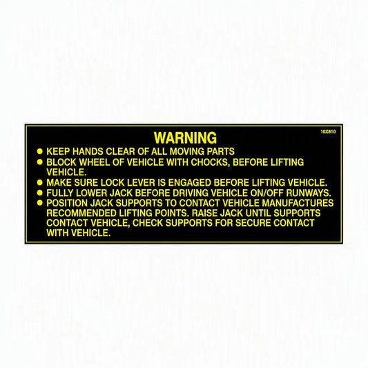 Warning Statements Decal Any (BH-7077-61H)