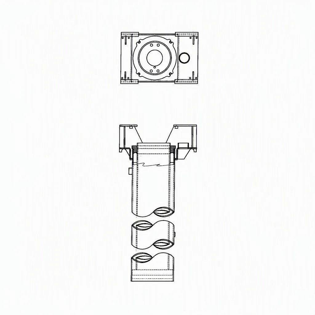 Rotary 12-5/8\" Front Cylinder Assembly Recess Man Leg (BH-9771-72)