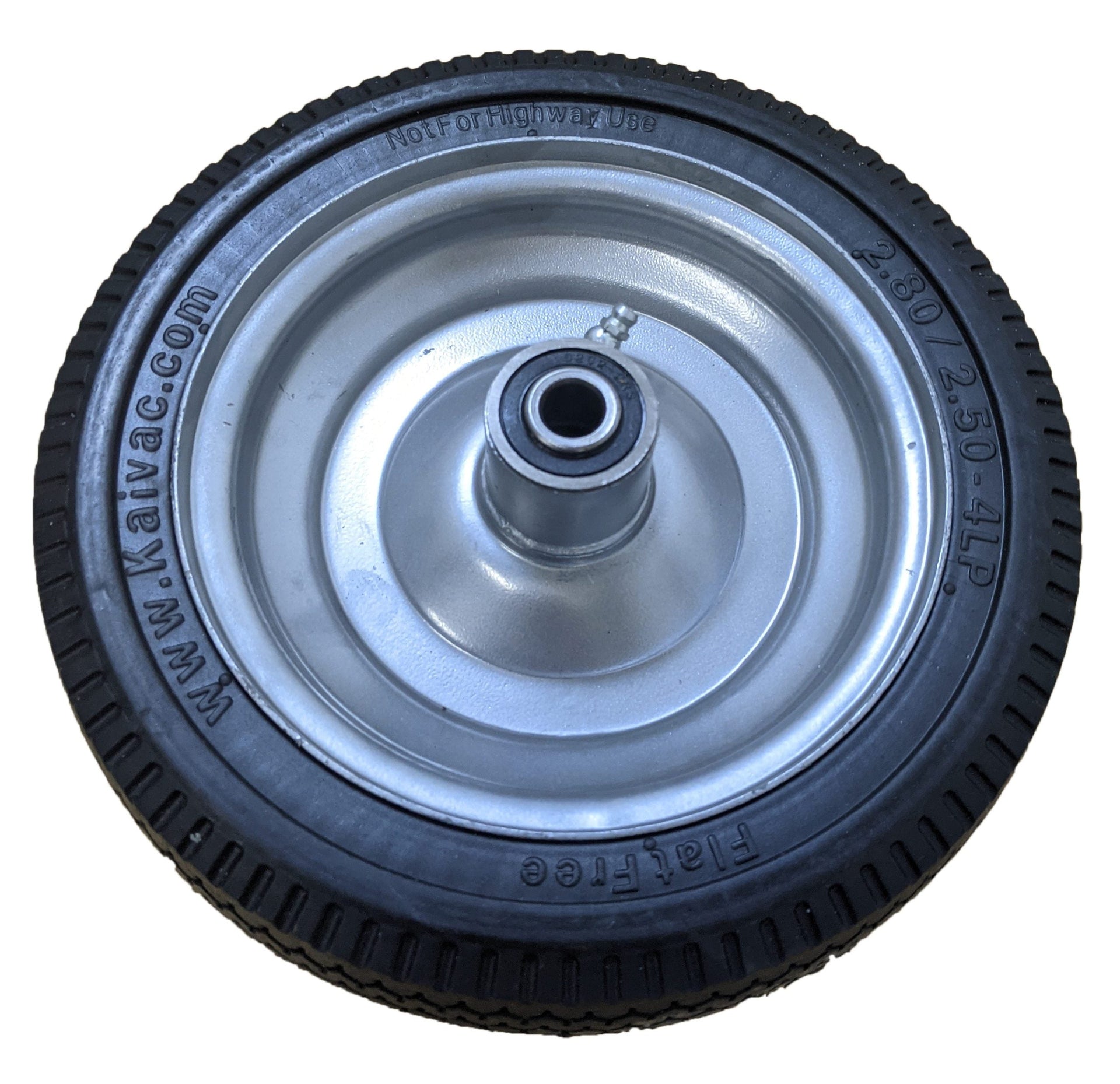 8" Rear Flat Free Tire/Wheel | KAIVAC WHEEL8B
