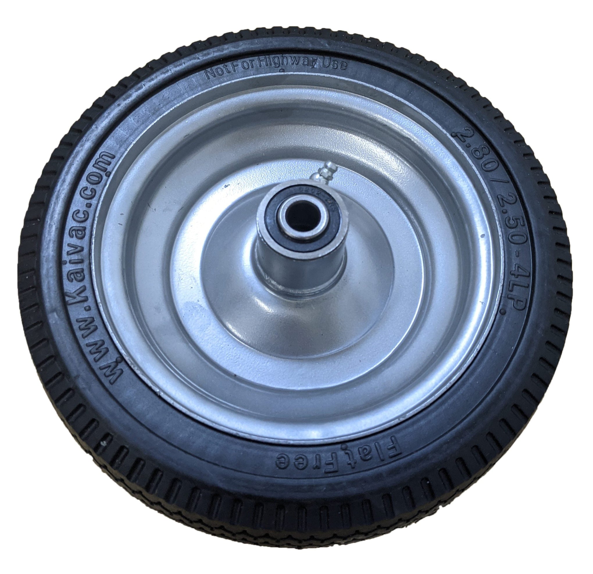 8" Rear Flat Free Tire/Wheel | KAIVAC WHEEL8B