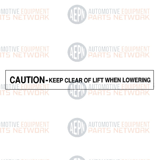 Caution Keep Clear Decal | Any | SVI  BH-7077-61G