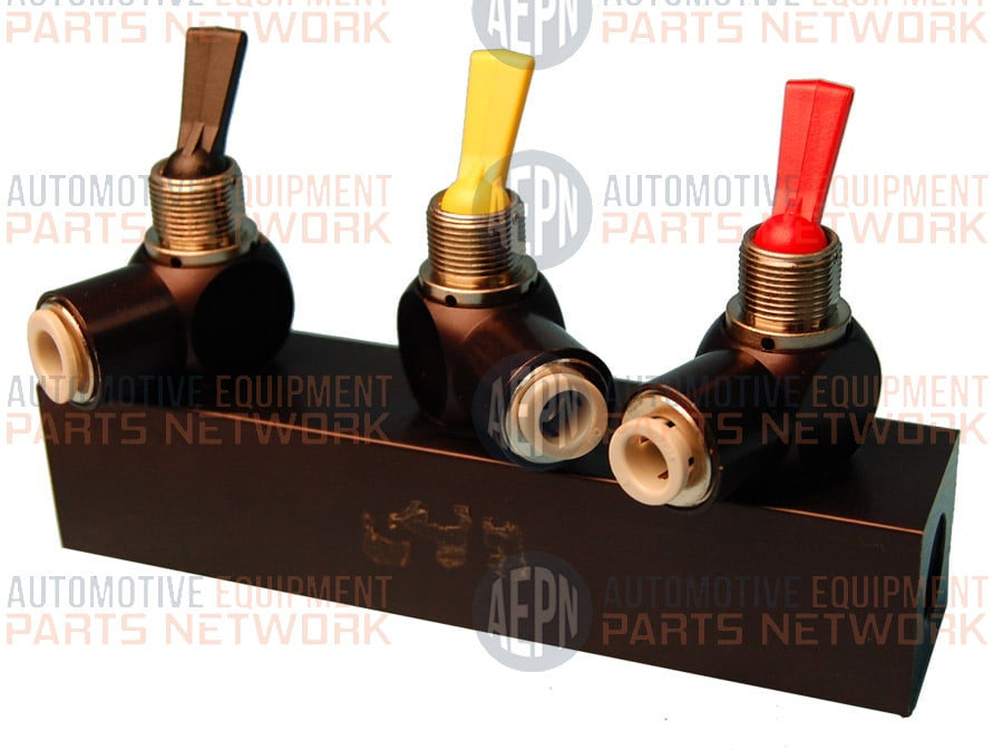 3 Toggle Air Valve Manifold w/valves | Rotary FC5488-99 | SVI  BH-7529-81