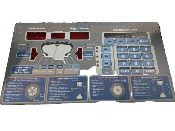 TOUCH PANEL FOR 1250 2D/3D (NOT 3DV) | COATS 85010013